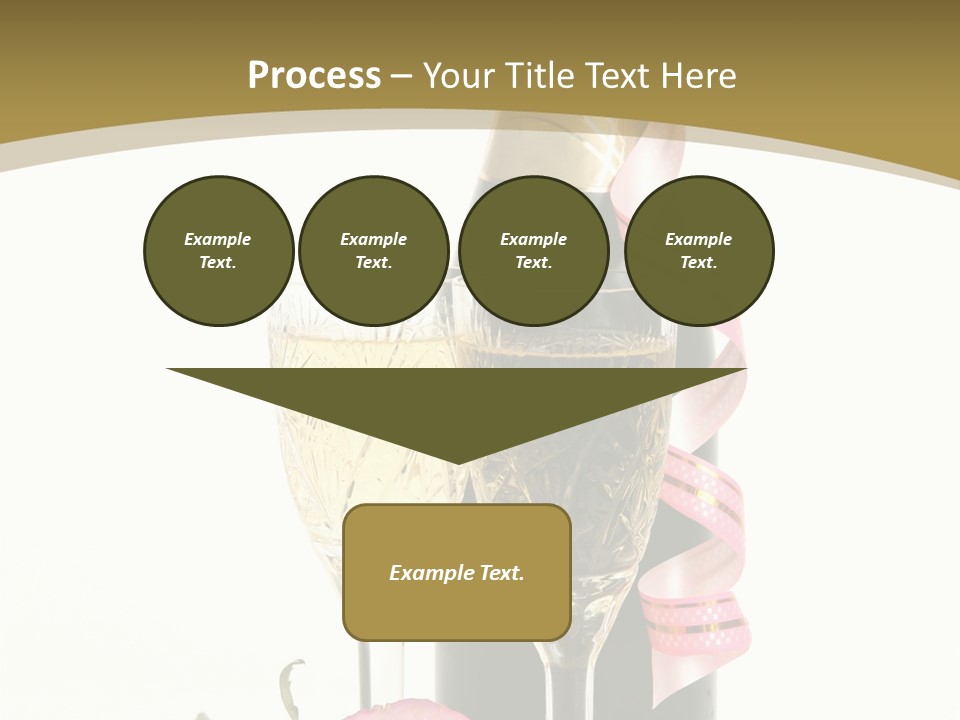 Flower Streamer Happiness PowerPoint Template