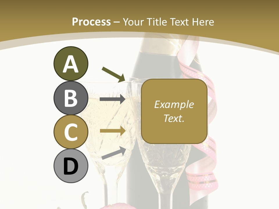 Flower Streamer Happiness PowerPoint Template