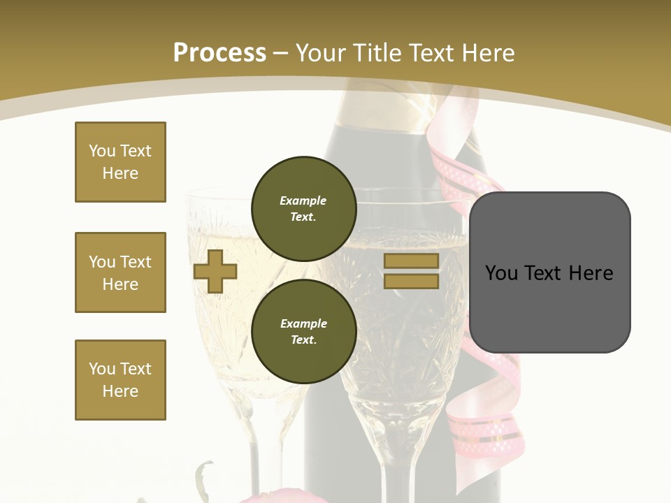 Flower Streamer Happiness PowerPoint Template