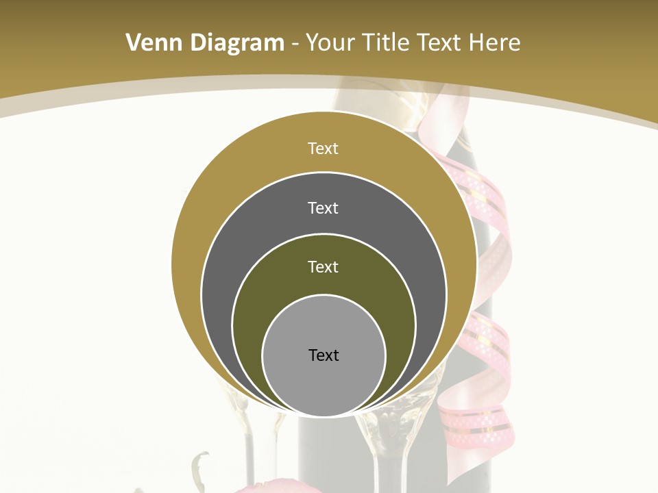 Flower Streamer Happiness PowerPoint Template