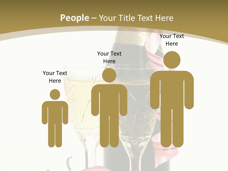 Flower Streamer Happiness PowerPoint Template