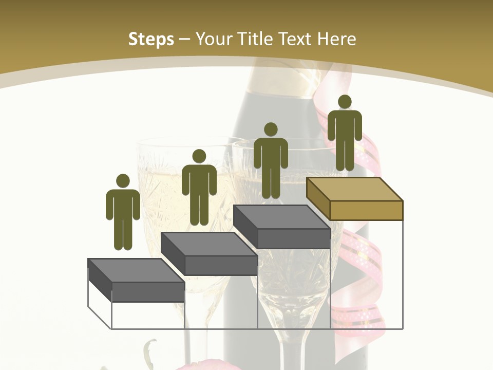 Flower Streamer Happiness PowerPoint Template