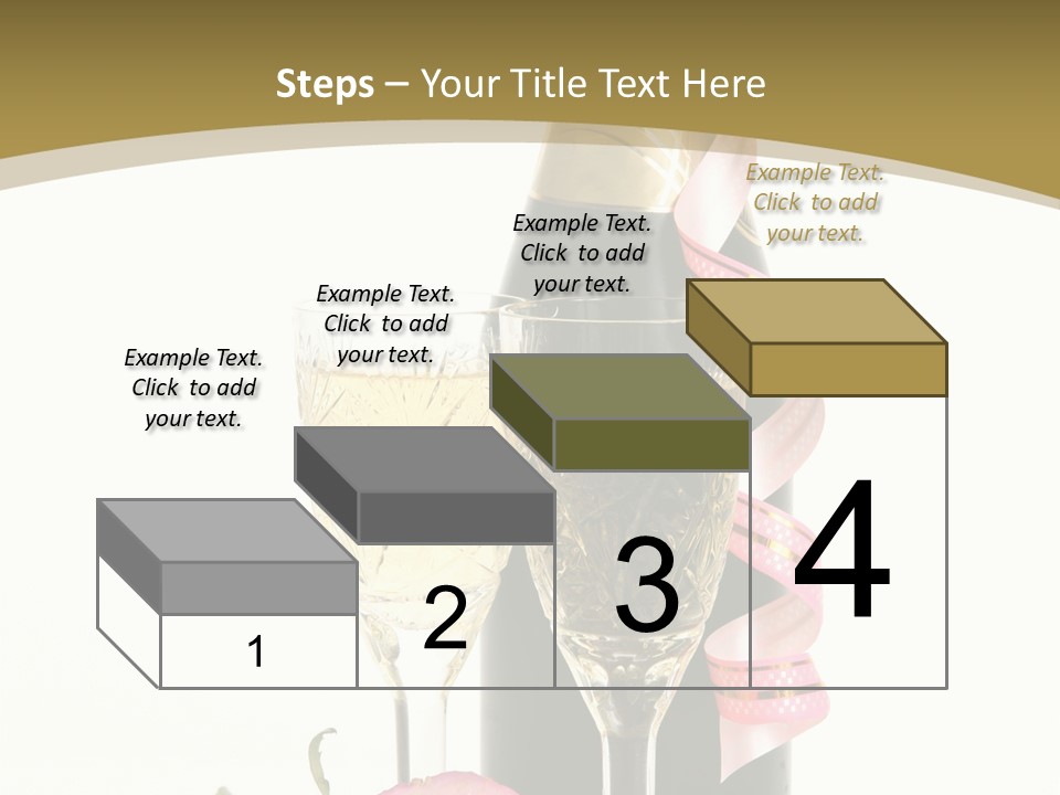 Flower Streamer Happiness PowerPoint Template