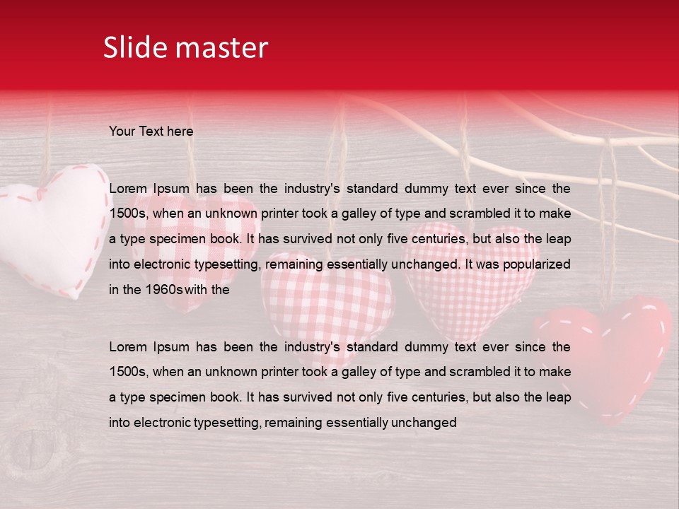 Rope Material Valentin PowerPoint Template