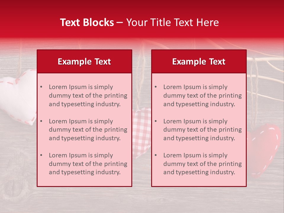 Rope Material Valentin PowerPoint Template