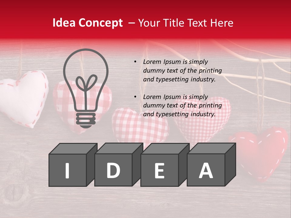 Rope Material Valentin PowerPoint Template