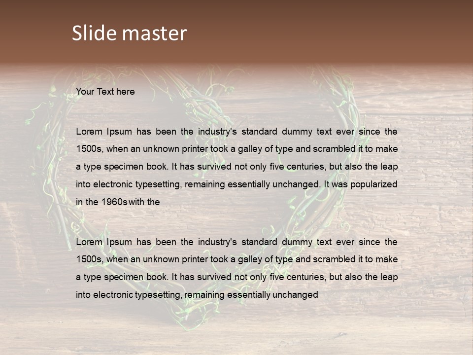 Wood Natural Grass PowerPoint Template