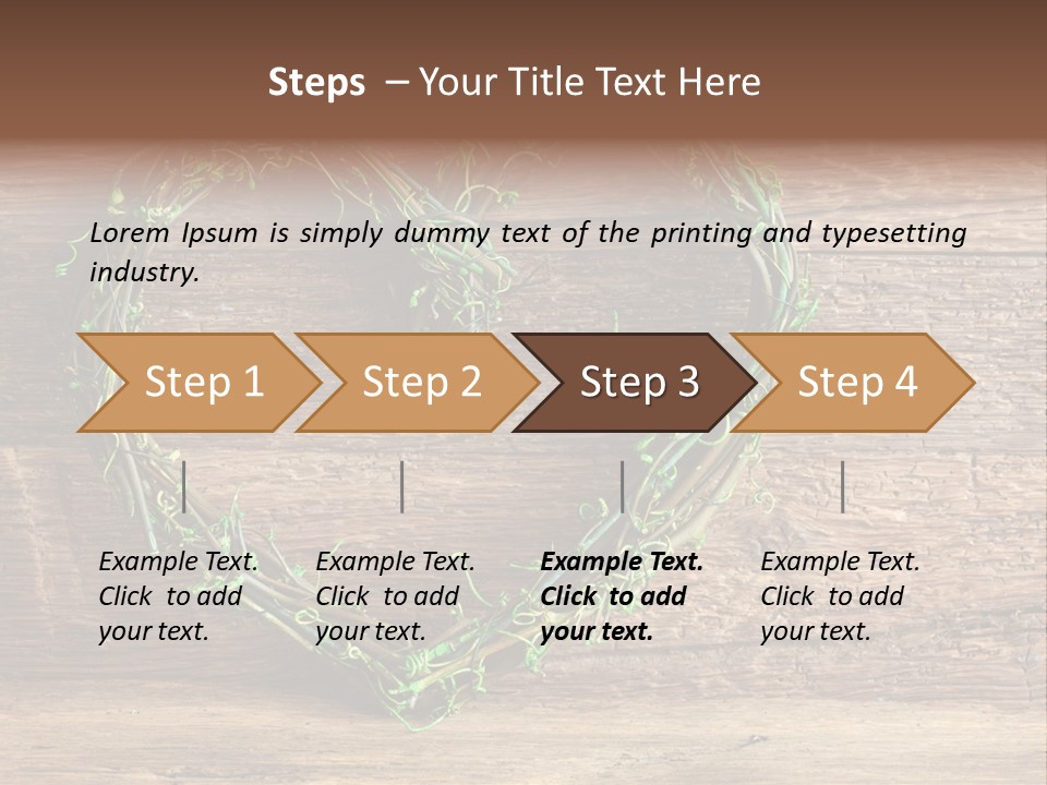 Wood Natural Grass PowerPoint Template