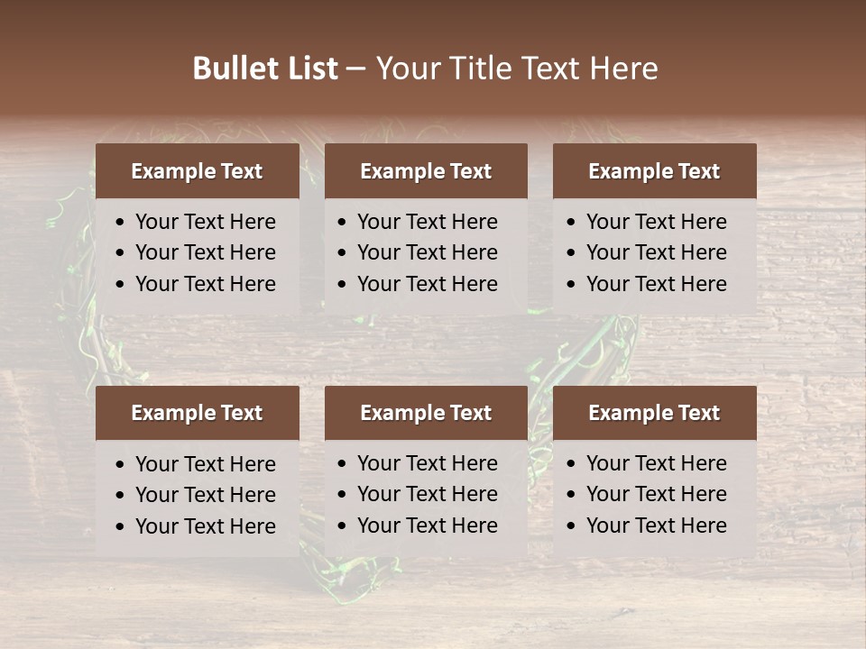 Wood Natural Grass PowerPoint Template