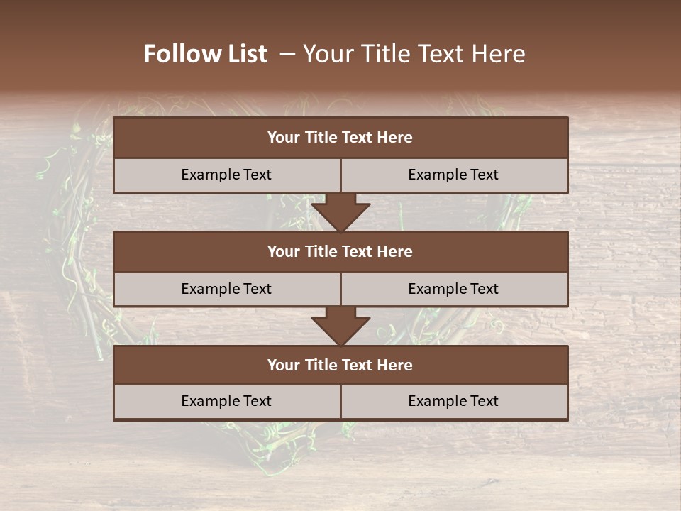 Wood Natural Grass PowerPoint Template