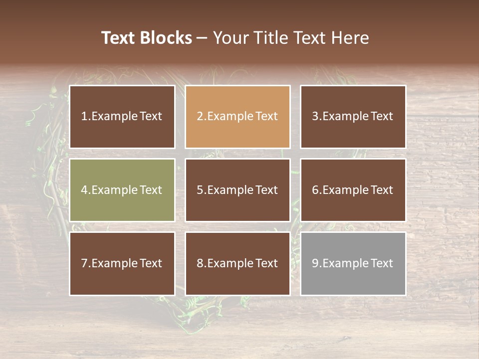 Wood Natural Grass PowerPoint Template