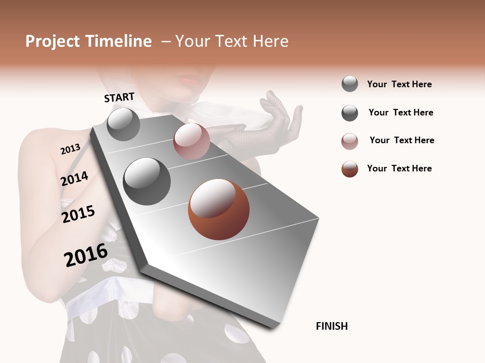Retro One Gloves PowerPoint Template