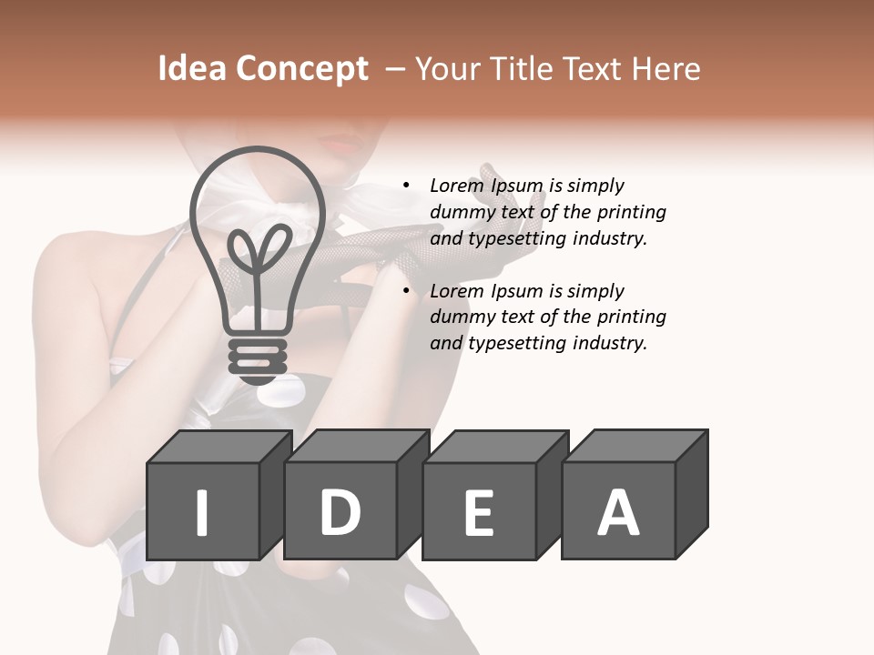 Retro One Gloves PowerPoint Template