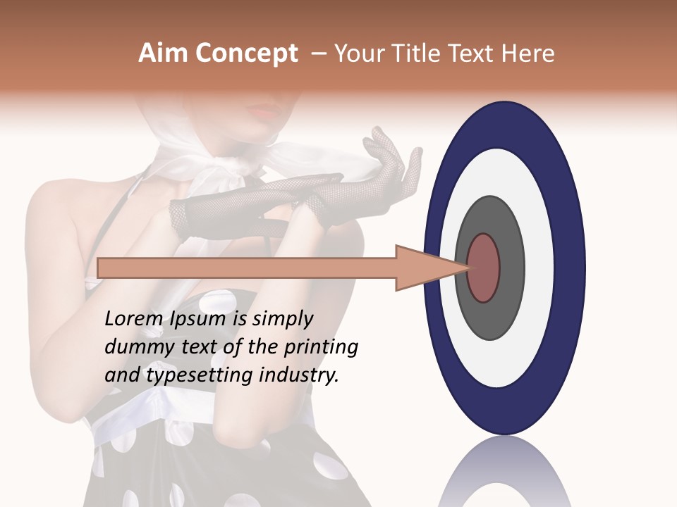 Retro One Gloves PowerPoint Template