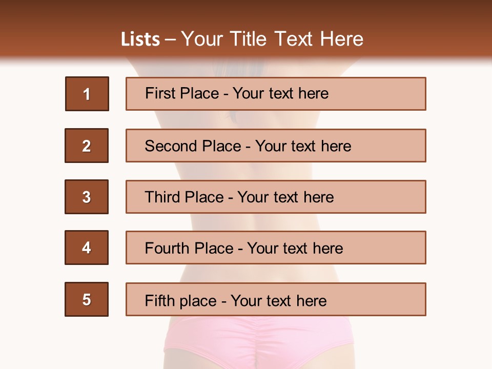 Sensual Hot Woman PowerPoint Template