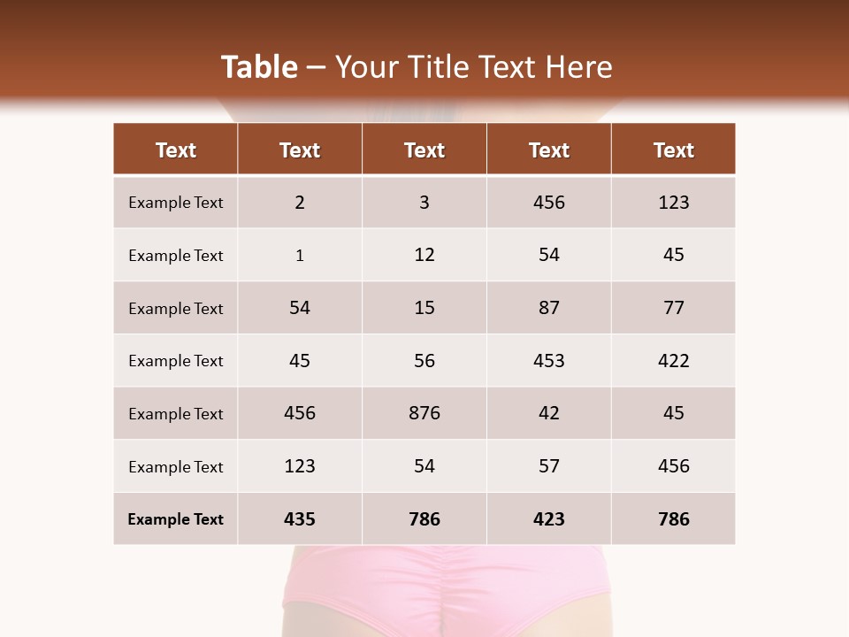 Sensual Hot Woman PowerPoint Template