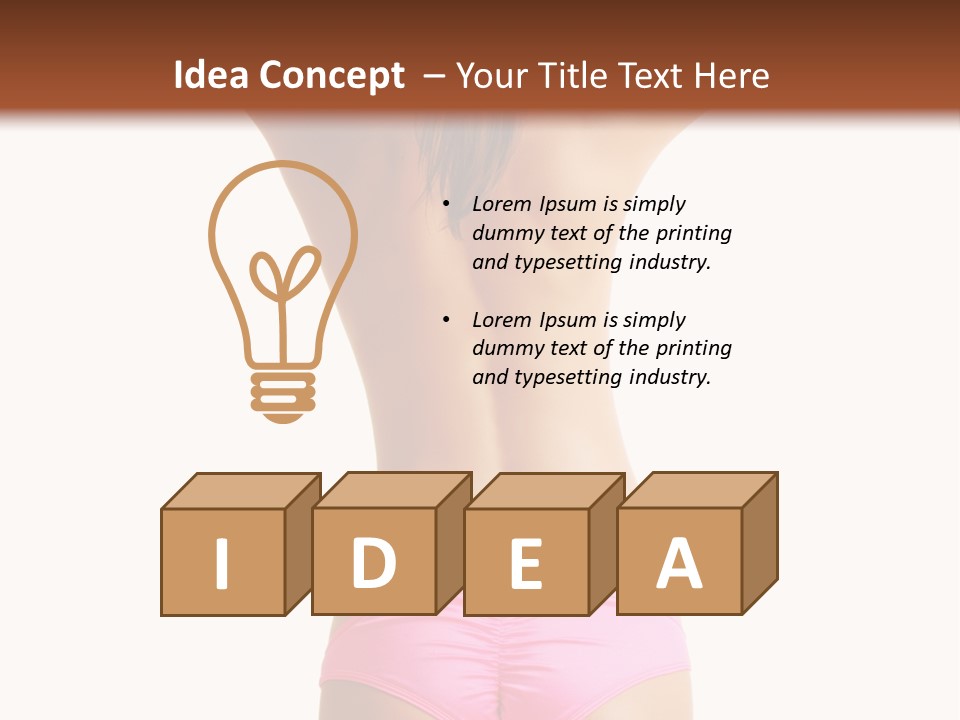 Sensual Hot Woman PowerPoint Template