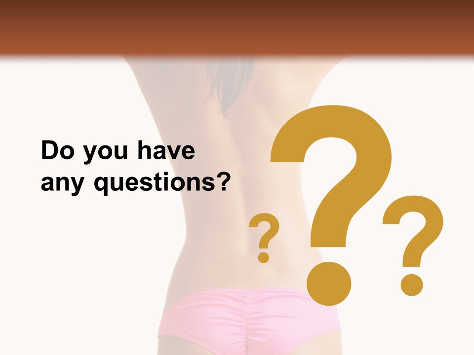Sensual Hot Woman PowerPoint Template