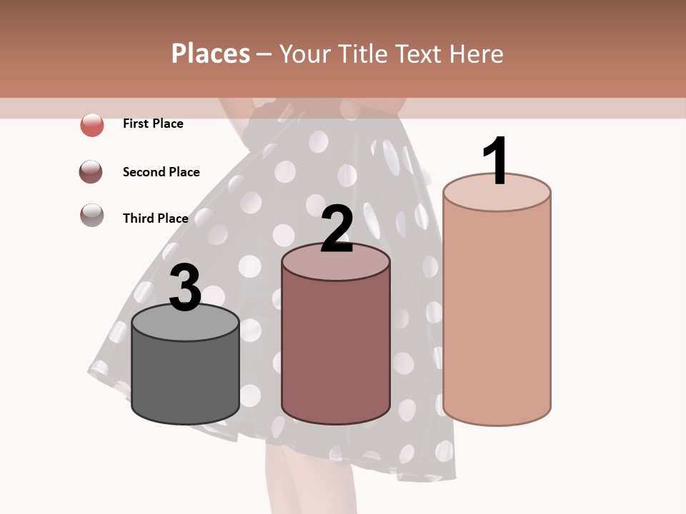 Model Glamour Caucasian PowerPoint Template