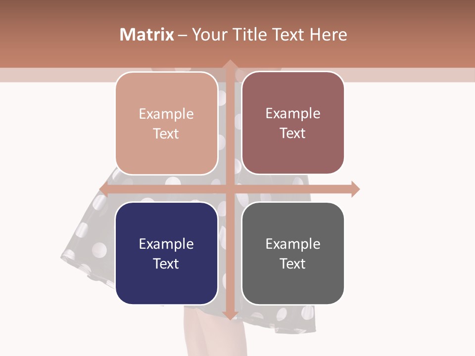 Model Glamour Caucasian PowerPoint Template