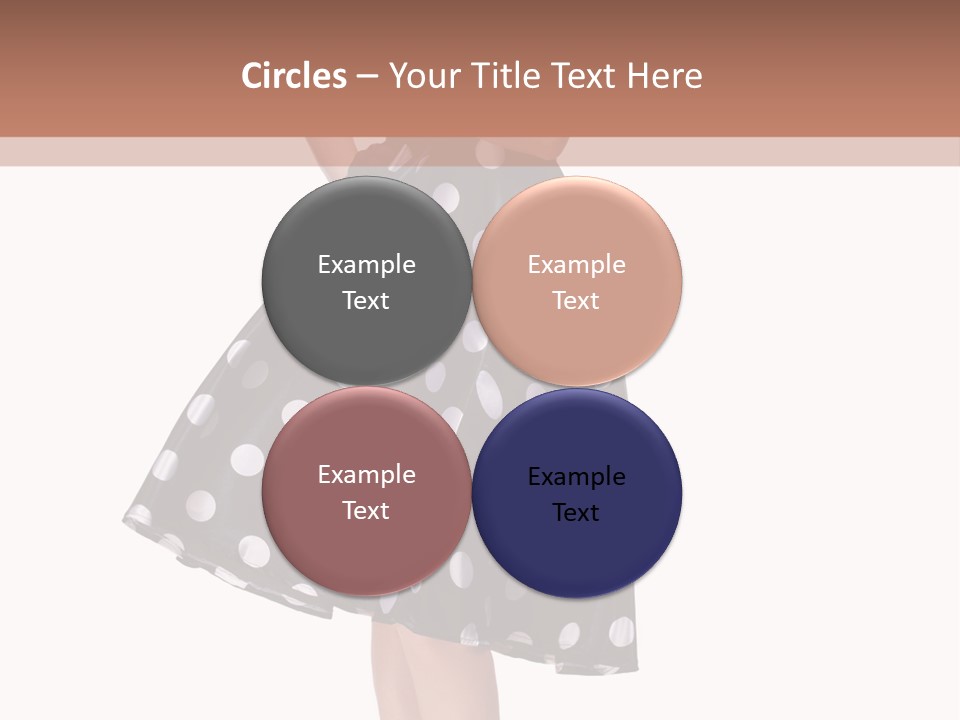 Model Glamour Caucasian PowerPoint Template