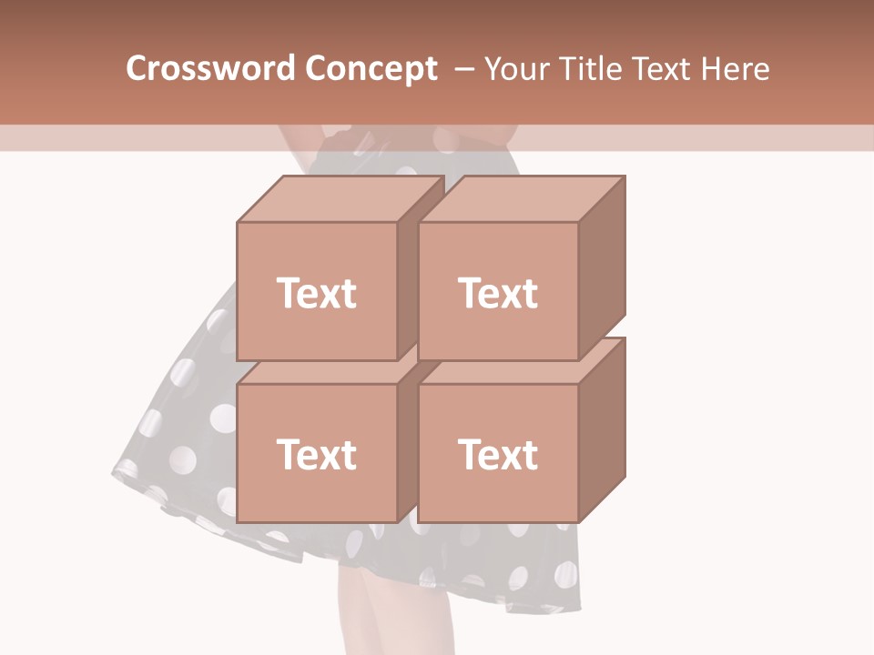 Model Glamour Caucasian PowerPoint Template