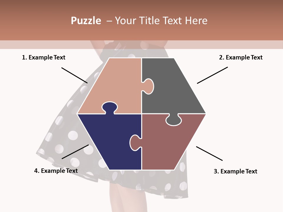 Model Glamour Caucasian PowerPoint Template