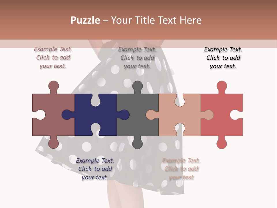 Model Glamour Caucasian PowerPoint Template