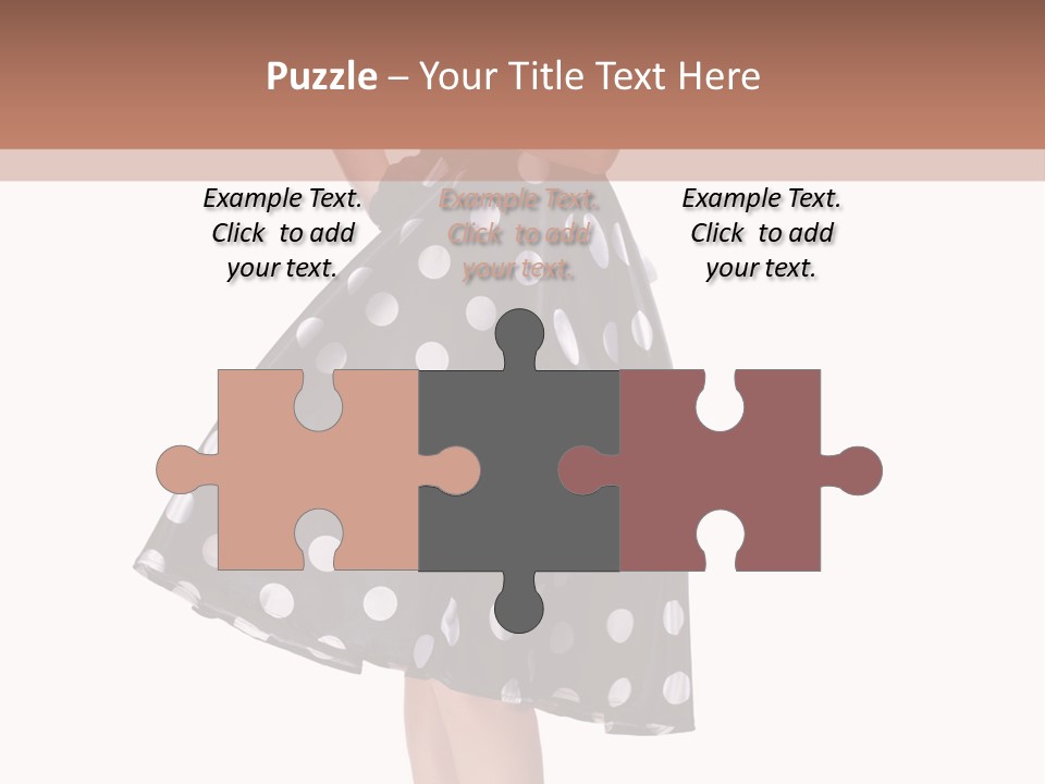 Model Glamour Caucasian PowerPoint Template