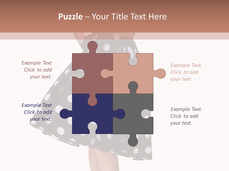 Model Glamour Caucasian PowerPoint Template