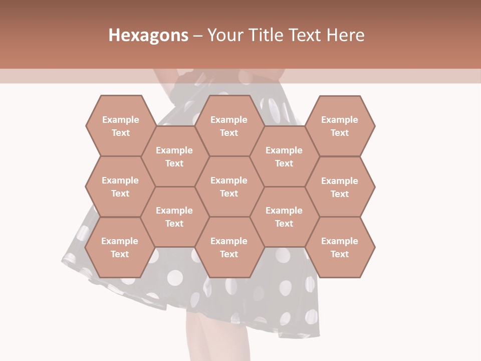 Model Glamour Caucasian PowerPoint Template