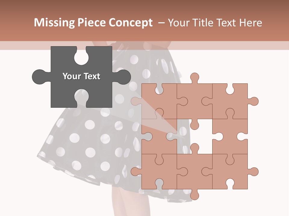 Model Glamour Caucasian PowerPoint Template