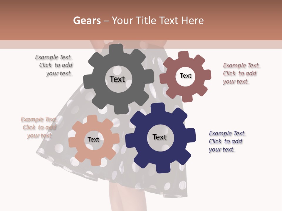 Model Glamour Caucasian PowerPoint Template