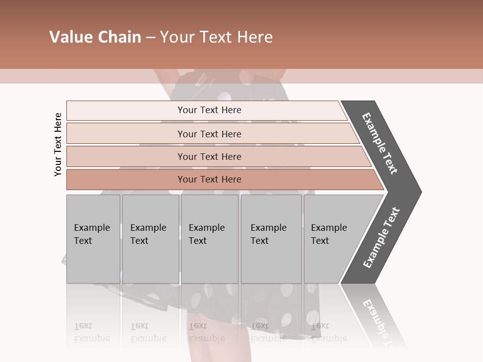Model Glamour Caucasian PowerPoint Template