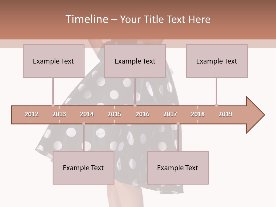 Model Glamour Caucasian PowerPoint Template