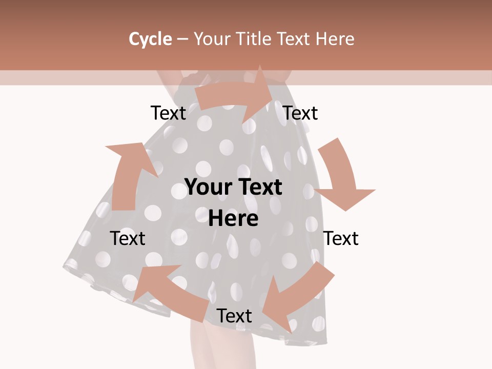 Model Glamour Caucasian PowerPoint Template