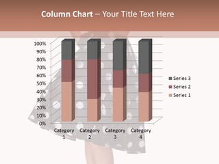 Model Glamour Caucasian PowerPoint Template