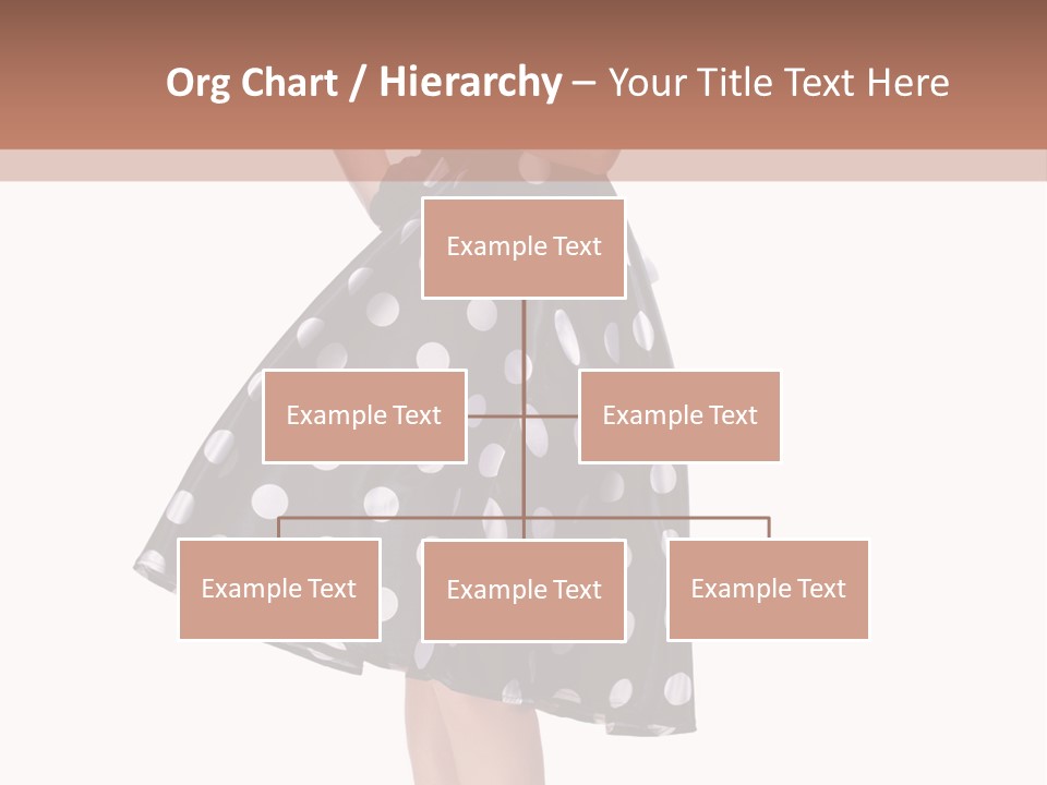 Model Glamour Caucasian PowerPoint Template