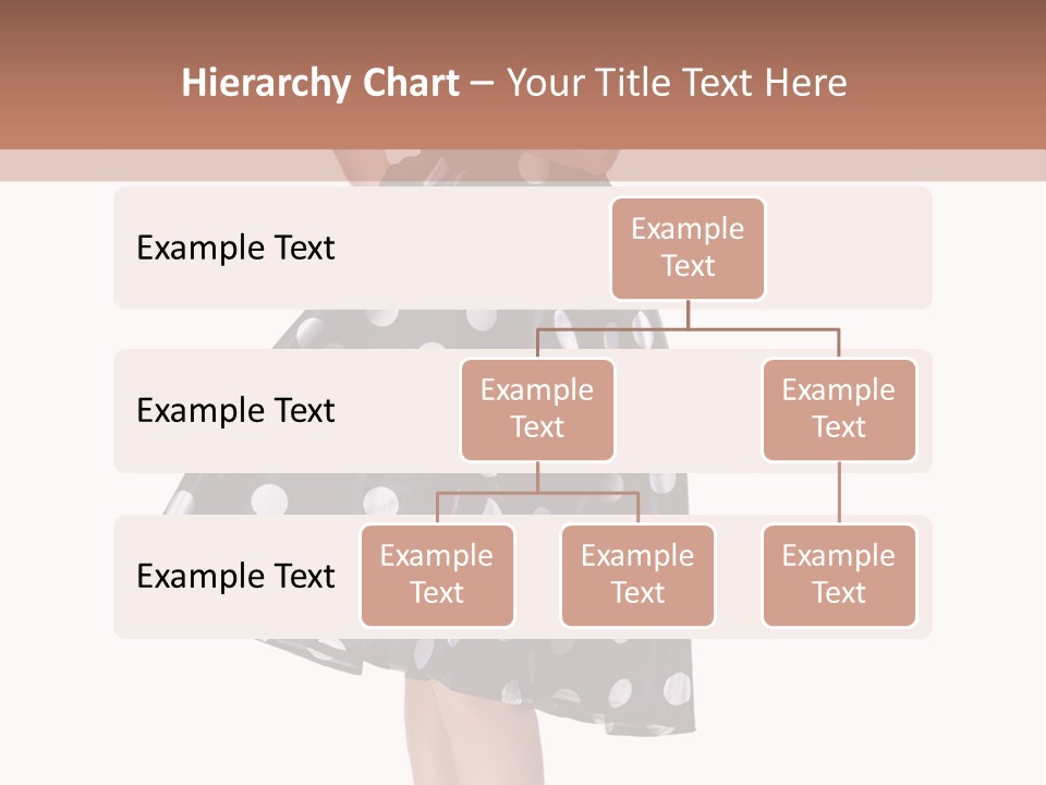 Model Glamour Caucasian PowerPoint Template