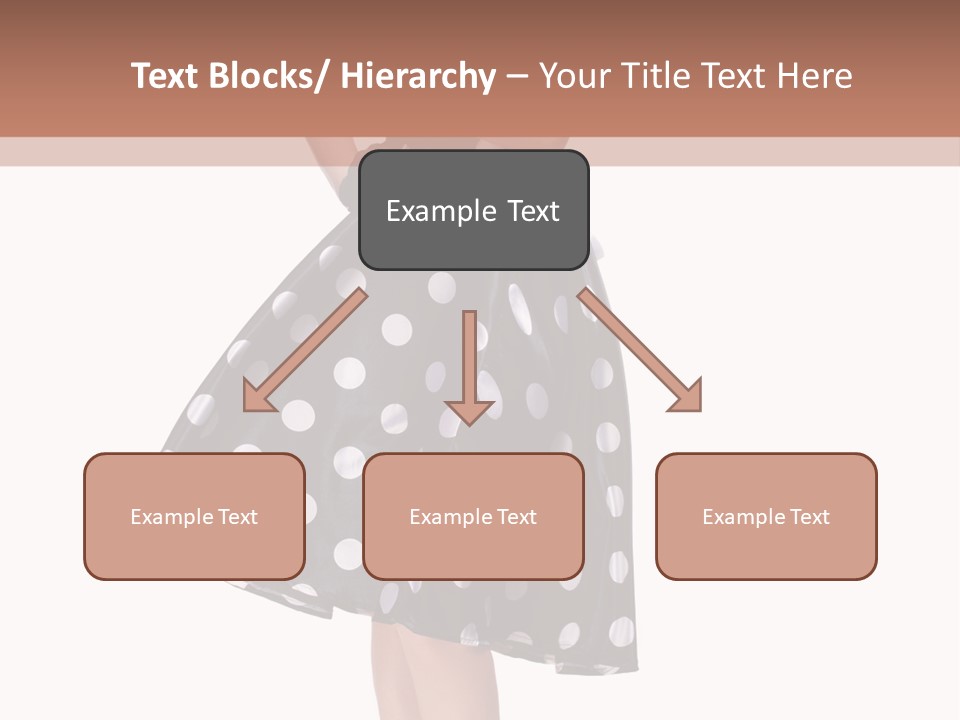 Model Glamour Caucasian PowerPoint Template