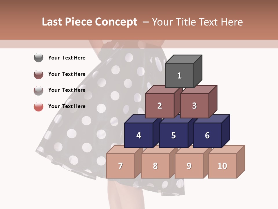 Model Glamour Caucasian PowerPoint Template