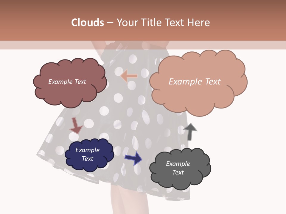 Model Glamour Caucasian PowerPoint Template