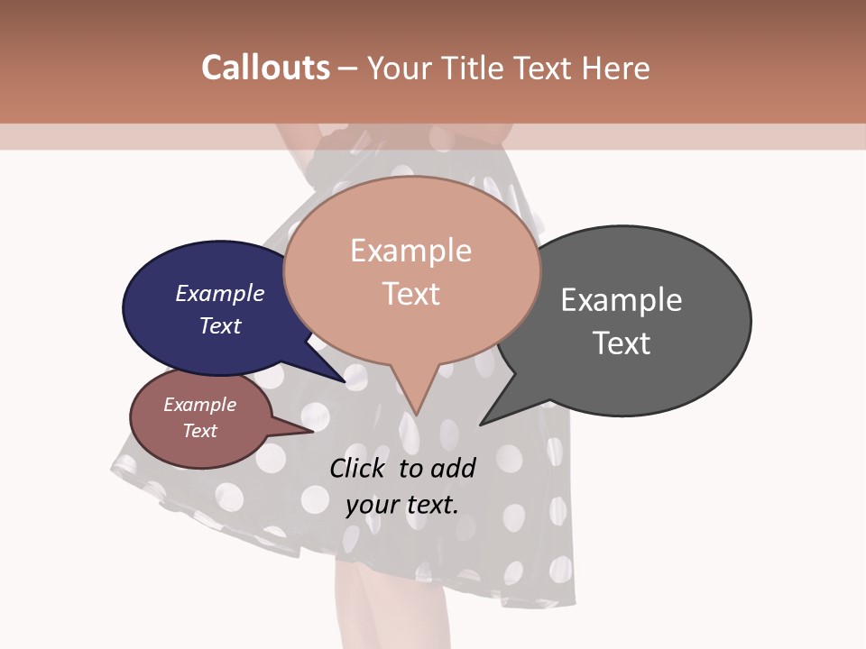 Model Glamour Caucasian PowerPoint Template