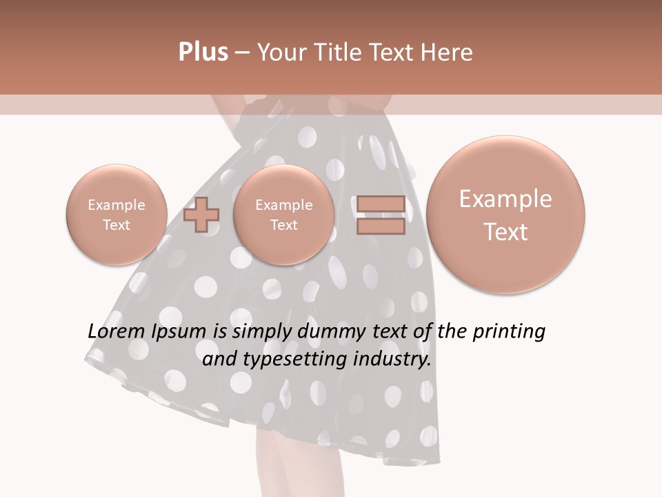 Model Glamour Caucasian PowerPoint Template