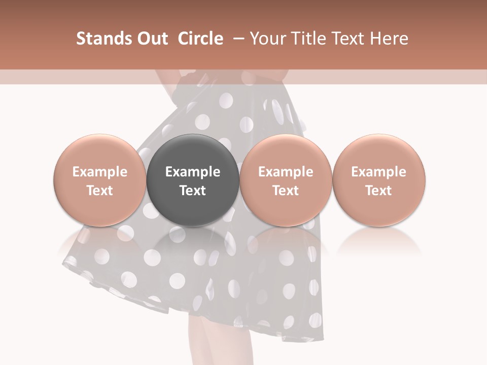 Model Glamour Caucasian PowerPoint Template