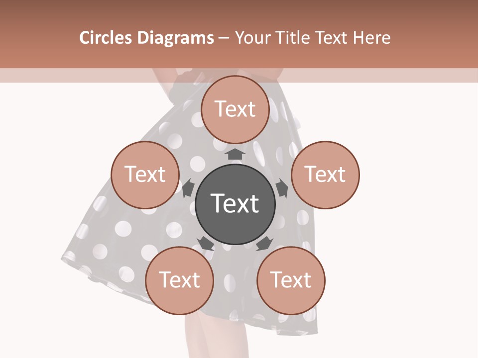 Model Glamour Caucasian PowerPoint Template