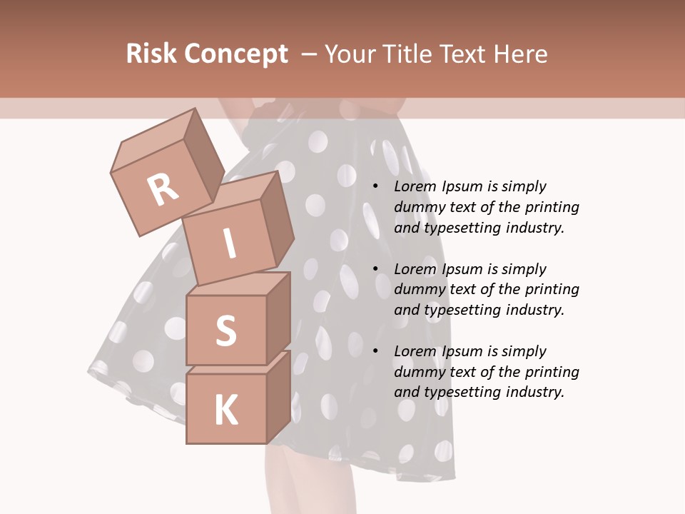 Model Glamour Caucasian PowerPoint Template