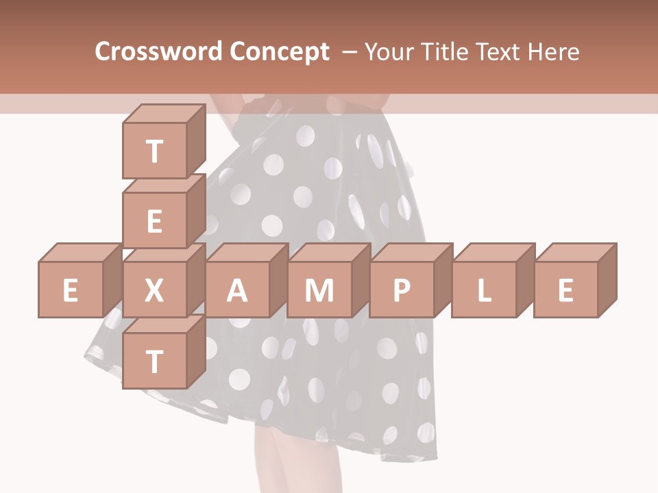 Model Glamour Caucasian PowerPoint Template