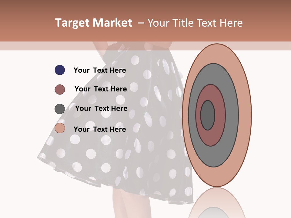 Model Glamour Caucasian PowerPoint Template