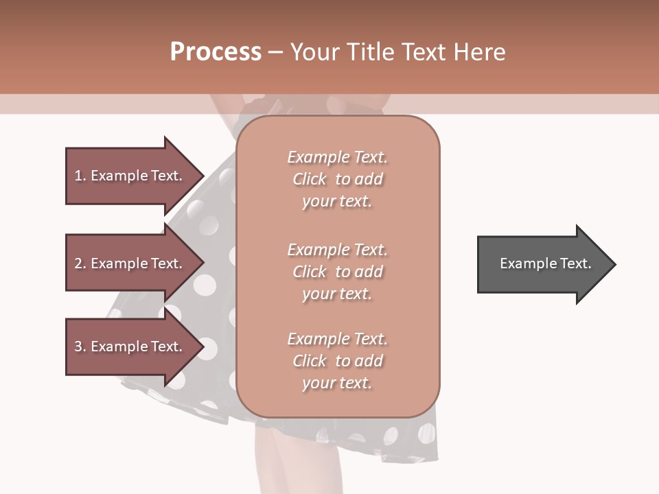 Model Glamour Caucasian PowerPoint Template